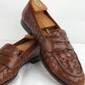 Cole Haan Woven Leather Penny Loafer size 10.5 D